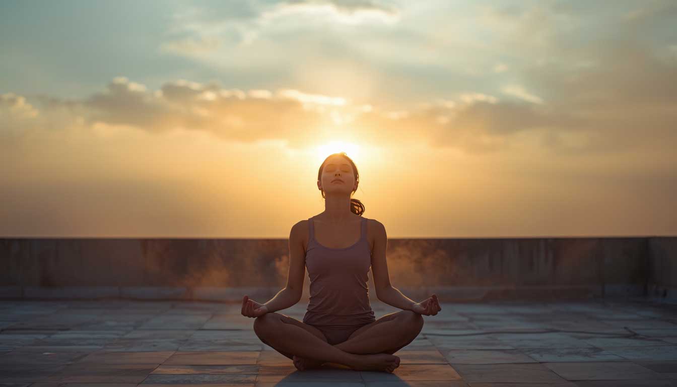 Quiet meditation moment