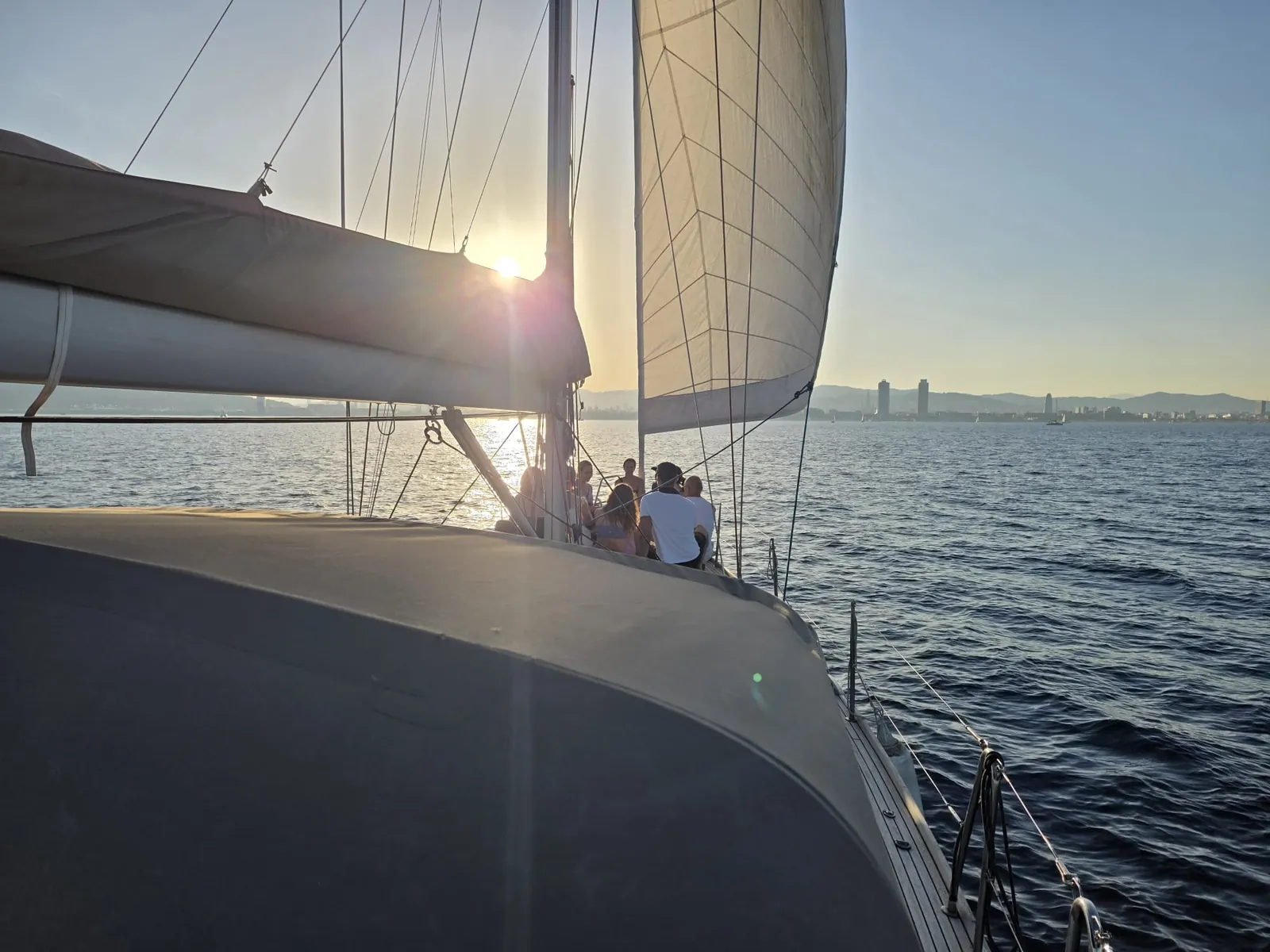 Yoga and wine sailing event near Barcelona